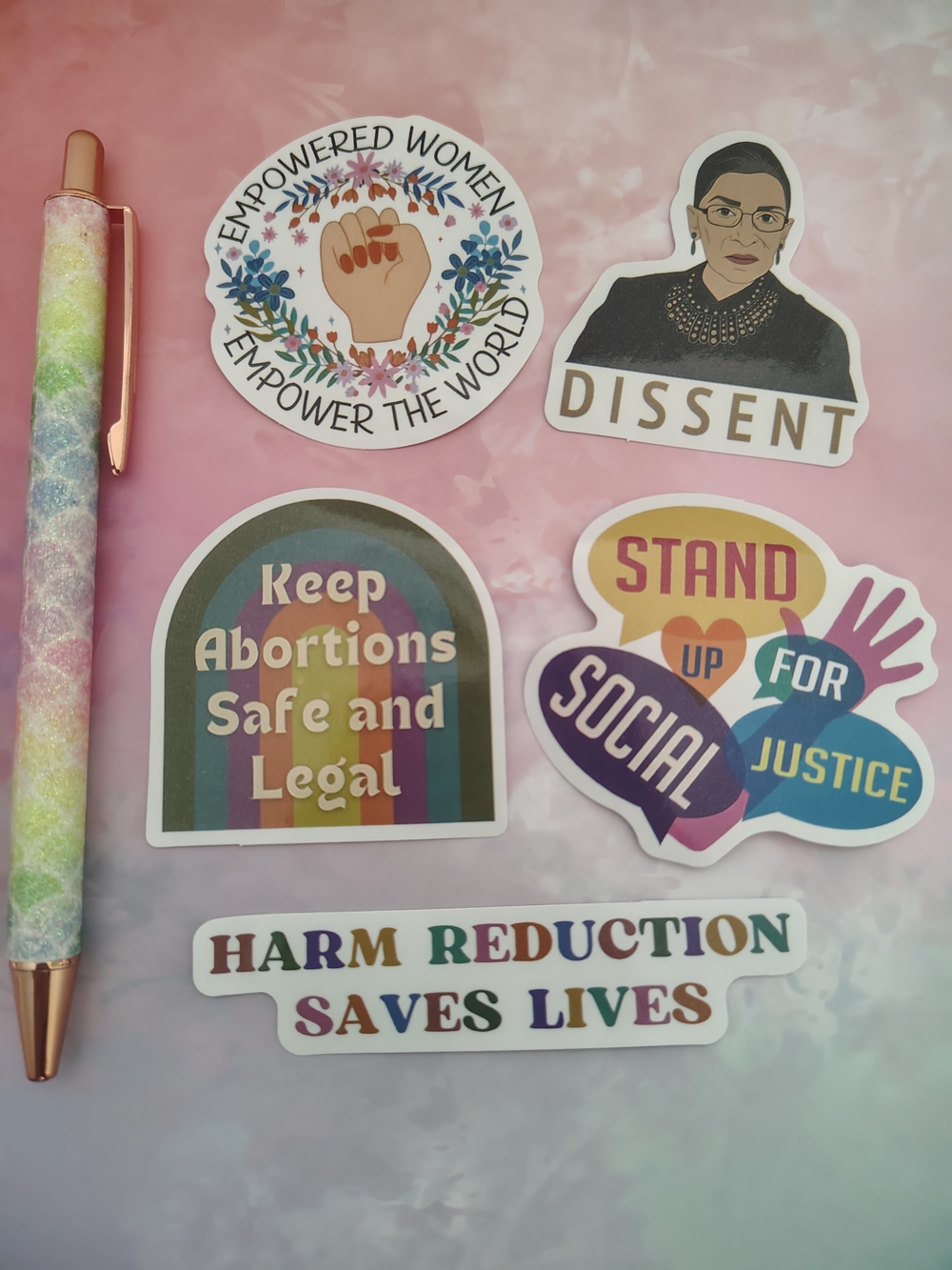 🪅Political Quote Stickers Mix 5 Pieces- Set 5🪅